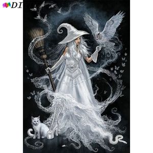 Paintings DIYDP AB Diamond Painting Novelty Witches 5D DIY Full Square/Round Diamond Embroidery Mosaic Cross Stitch Portrait Art Kits 230925