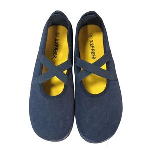 Sapatos de vestido Zzfaber Mulheres Ballet Flats Minimalista Barefoot Senhoras Soft Sneakers Clássico Confortável Bailarina Plana Mocassins Sapato 230925