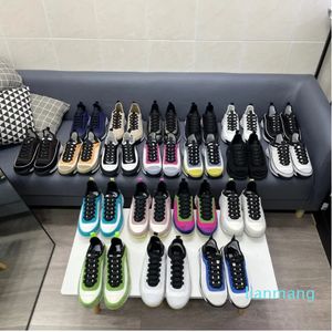 Yeni Styles Erkek Ayakkabı Sneaker Tasarımcı Günlük Klasik Platform Sneaker Kadınlar Vintage Sneaker Striped Trainer Kontrol Ayakkabı Moda Daireleri Antrenörler Kutu