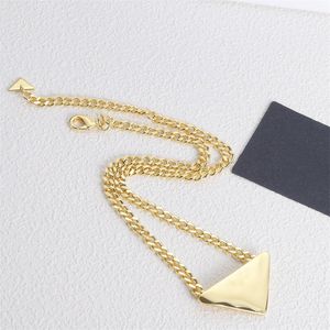 Designer Mens Necklace Women Triangle Letters Love Trendy Men Gold Cool Street Womens Punk Pundel Halsband Damer Kedjor Luxury Jewlery