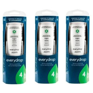 3pk EDR4RXD1 everydrop by Whirlpool Ice & Refrigerator Water Filter 4 W11256135 & W11311161 & EDR4RXD1 Compatible (Pack Of 3)