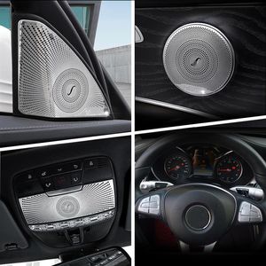 Car Gearshift Air Conditioning CD Panel Door Armrest Cover Trim Sticker Auto Accessories for Mercedes Benz C Class GLC W205 X253 S225Y