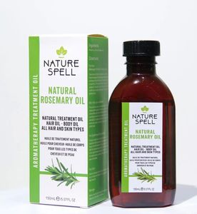 Nature Spell Moroccan Rosemary Essential Oil for Hair - Smooths, Strengthens & Restores Dyed and Permed Hair