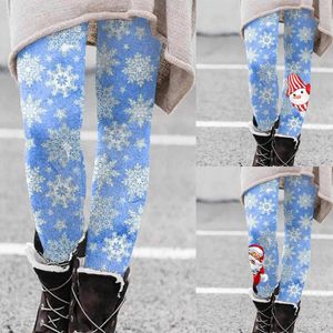 Pantaloncini attivi da donna Yoga Natale Pantaloni da donna Stivali Leggings lunghi e sottili Allenamento 7/8 per vita alta sotto