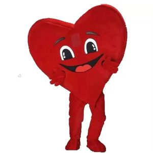 Happy Heart Mascot Costumes Halloween fantazyjna sukienka imprezowa Kreskówka Karnawał Karnawał Święta Wielkanocne Kostium urodzinowy