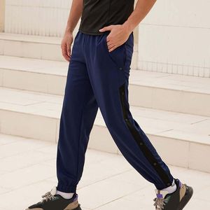 Men's Pants Men Tear Basketball Casual Training Warm Up Loose Open Leg Sweatpants With Pocket High Waist Back Jumpsuit