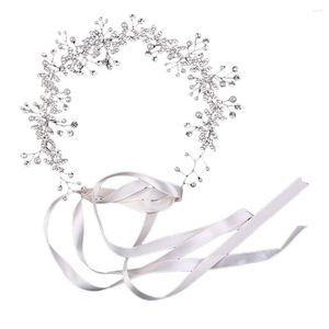 Fermagli per capelli Copricapo da sposa Copricapo vintage con fascia in cristallo Accessori per ornamenti con strass carini per il fidanzamento