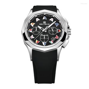 Wristwatches Outdoor Sports Fashion Nightlight Waterproof Calendar Silicone Watch Band Men's Clock Relogios Masculino Quartz For Men
