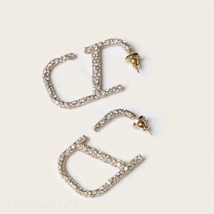 Silberfarbene, massive Diamant-Ohrstecker, kreativer romantischer Designer-Schmuck für Damen, Herren-Ohrringe, Orecchini-Creolen, vergoldete Designer-Ohrringe, zb031