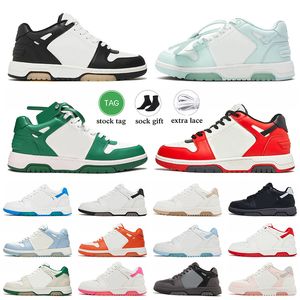 Högkvalitativ OG Designer Casual Shoes White Low Out Out Off Office Calf Leather Sneaker Virgil Trainers Abloh Pink Golden Womens Mens Jogging Walking Ooo Arrows Sneakers