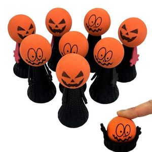 Other Event Party Supplies 612pcs Halloween Pumpkin Bounce Elf Doll Kid Finger Toy Tricky Treat Gift Carnival Decor Filler 230923