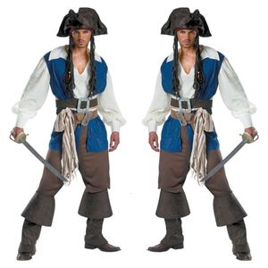 Halloween Masquerade Ball Cosplay Caribbean Pirate Costume Pirate Costume Adult Captain Jack Halloween Costumes