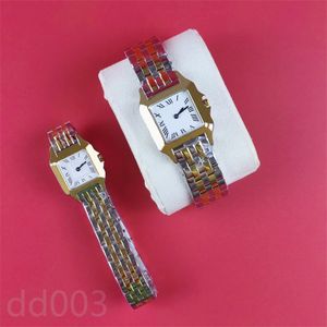 Lady Watch Designer Square Quartz Fashion Watches rostfritt stål Elegant Diamond Bezel Montre Waterproof Luminous Panther Luxury Watch Formal SB002