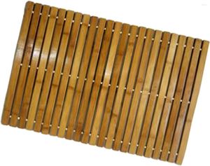 Mattor bambu badmatta golv badmattor kök mattor för badrum badkar spa dörrmatta tillbehör