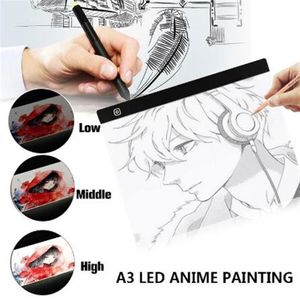 LED A3 A4 A5 USB Digital Tablet Art Portable Graphics Tablet Tablet Writing Drawing Board Ultra-ThinトレースボードライトボックスコピーPAD2701
