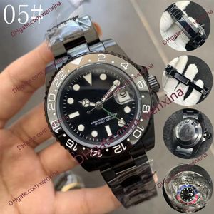 15 High Quality watch 40mm little pointer adjusted separately black automatic 2813 Stainless Steel montre de luxe Waterproof Mens 257l