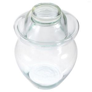 Storage Bottles Glass Pickle Jar Home Large Capacity Airtight Wide Mouth Mason Jars Transparent Kitchen Container Commercial Food