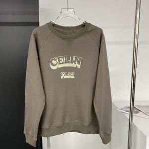 CE2023 Autunno/Inverno nuovo girocollo pullover casual manica lunga top da donna Triumph classico maglione floccato con lettera moda