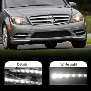 Araba Led DRL Gündüz koşu lambaları sürüş lambası sis lambası Mercedes Benz W204 C-Serisi C300 AMG Sport 2007 2008 2009 2010 20102211