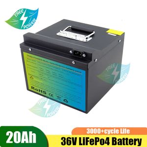 36V 20AH Uppladdningsbar litiumjon LifePo4 Electric Scooter Battery Pack med BMS med laddare