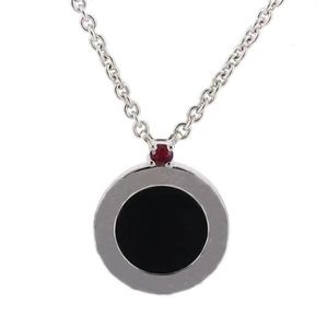 Классический высококачественный круглый кулон «Красный человечек», роскошное креативное регулируемое ожерелье, дизайн Jewelry260S