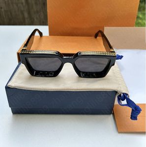 Fashion designer Sunglasses For Men and Women Designers Anti-Uultraviolet Plate Metal Retro Unisex Square Sun Glasses Eyewear Whit Box