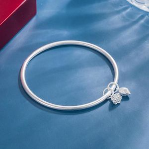 Bracciale rigido color argento romantico Gypsophila Star braccialetti per donna bracciali moda accessori da sposa per feste gioielli