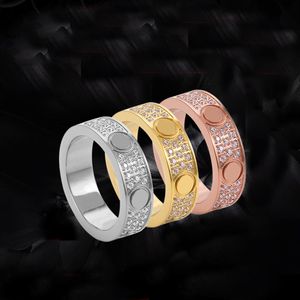 Titanstahl-Bandringe mit vollem Diamant-Zirkonia-Braut-Verlobungsring-Ehering für Frauen und Männer, Größe 5-11242L