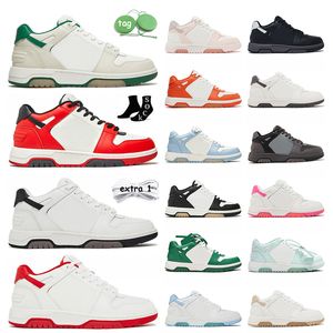 White Low Out Of Office Calf Leather Sneaker Athletic Shoes Arrows Motif Tennis Shoe Virgil Designer Trainers Abloh Pink Basketball Jogging Walking Ooo Sneakers