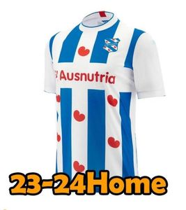 2024 SC Heerenveen Soccer Jerseys 2023/24 Van Beek Faik Ejuke Van Bergen Dresevic Veerman Home Away Away White e Red Men Football Shirt