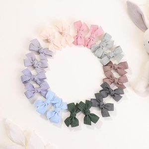 Hair Accessories 2Pcs Fashion Baby Girl Princess Hairpins Bows Safe Clip Barrettes For Infants Toddlers Kids Wholesale