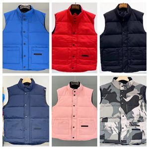 Designer Down Vest High quality pocket jackets Parkas womens downs casual coat long sleeve zipper men downs vests winter jacket