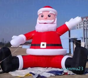 Santa claus Sitting Christmas Father Character Balloon With Blower