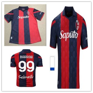 23 24 Bologna home red Soccer Jerseys POSCH ORSOLINI DOMINGUEZ ZIRKZEE FERGUSON DE SILVESTRI BEUKEMA BARROW Football Shirt Short Sleeve Uniforms