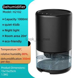 Deumidificatori Deumidificatore purificatore dell'aria da 1000 ml Silenzioso, asciutto e resistente all'umidità, Adatto per camera da letto, seminterrato, bagno, guardaroba e toiletteYQ230925