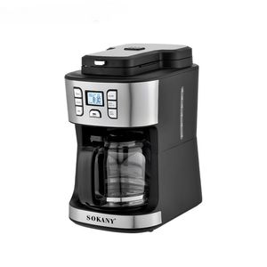 950w máquina de café elétrica do agregado familiar pote americano gotejamento totalmente automático máquina de café a vapor cerveja chá cafeteira