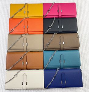 Classic Wallet To go Soft Cowskin Designer Purse woman Wallets With Chain Strap Clutch Handbab Card holders fashion Genuine leather With box Serial Number