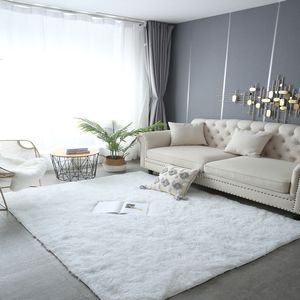 Carpets Furry Carpet Living Room Mat Modern Bedroom Nordic Style Decoration Large Size Black Gray White Non Slip Childrens Rugs 230923