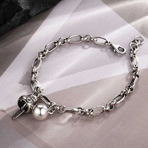 Charm Armbänder VENTFILLE 925 Sterling Silber Glückliche Katze Glocke Armband Für Frauen Einfache Temperament Party Geschenk Schmuck 2023 Neue Dropshipping Q230925