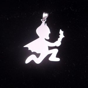 Smycken ICP Batman Hatchetman Juggalo rostfritt stål charm twiztid sällsynt juggalo halsband med 3mm 30 tum boll chian207k