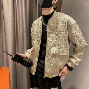Erkek Ceket Bahar Sonbahar Gül 3D Baskılı Ceket Palto Sıradan Gevşek Sokak Yakışıklı Moda Üstleri Erkek Giysiler