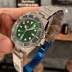 Designer Watches Rolx High Quality Mens Watches Men Automatic Movement 114060 Datum Keramisk Bezel Black Green 40 Mm Steel Strap Sports Armtwatche x