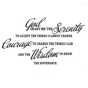 Wall Stickers GOD GRANT ME THE SERENITY PRAYER BIBLE Art Quote Decal Decor