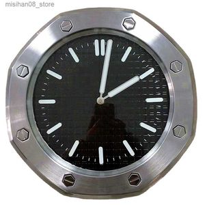Zegary ścienne Minimalistyczne zegar wiszący dom domowy dzieł sztuki nocne zegar ścienny zegar ścienny salon dekoracja mody kwarcowy luksusowy zegar Q230925