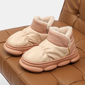 Boots Waterproof Snow Boots for Women Super Warm Plush Platform Ankle Boots Woman Winter Pu Leather Cotton Padded Shoes Mujer 230925