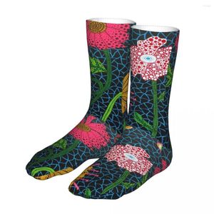 Calzini da uomo da donna Hip Hop Yayoi Kusama Fiori Arte giapponese Skateboard Primavera Estate Autunno Inverno