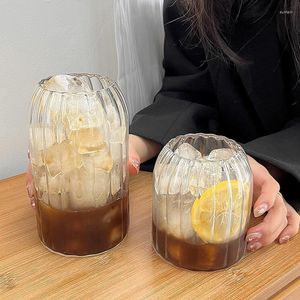Vinglas på 500 ml/800 ml Glasskoppar Kaffer Dricks Iced Cup Återanvändbar juice Cocktail Travel Camping