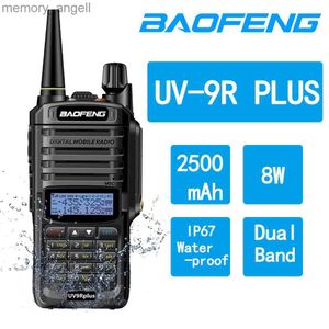 Walkie Talkie Baofeng UV-9R PLUS Dual Band Ham Radio À Prova D 'Água Portátil Talkie-walkie Vhf Uhf Interphone HKD230925