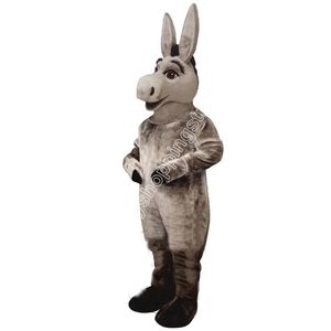 Donkey Mascot Costume Najwyższa jakość postaci z kreskówki Stroje świąteczne Karnawał garnitur