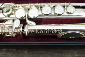 Hot Jupiter JFL-511E-II 16 Keys Hål Stängda C Tune Flute Cupronickel Silver Plated Brand Flute Instrument Flauta Gratis frakt